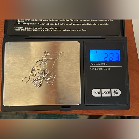 Solid Stamped 14K White Gold Natural Diamond Cluster Pendant Box Chain Necklace - Picture 3 of 14